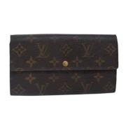 Pre-owned Canvas wallets Louis Vuitton Vintage , Brown , Dames