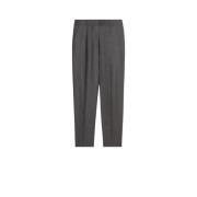 Klassieke Cigarette Style Wollen Broek Max Mara Weekend , Gray , Dames