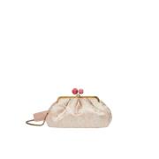 Zijden Pasticcino Schoudertas Ornament Max Mara Weekend , Pink , Dames