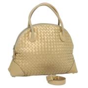 Pre-owned Leather handbags Bottega Veneta Vintage , Yellow , Dames