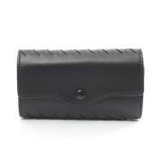 Pre-owned Leather key-holders Bottega Veneta Vintage , Black , Dames