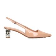 Beige Slingback Pumps Elegant Chic Style Givenchy , Beige , Dames