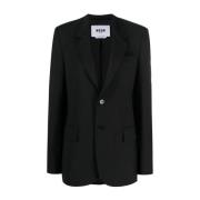 Blazerjas Msgm , Black , Dames