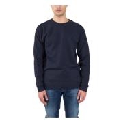 Katoenen sweatshirt met borduurwerk Dondup , Blue , Heren