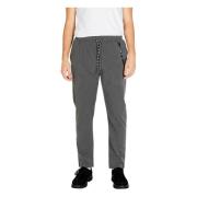 Grijze Effen Broek met Zakken Gianni Lupo , Gray , Heren