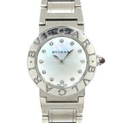 Pre-owned Stainless Steel watches Bvlgari Vintage , White , Dames