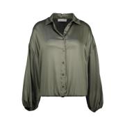 Licht Khaki Blouse Amélie & Amélie , Green , Dames