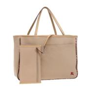 Pre-owned Canvas shoulder-bags Burberry Vintage , Beige , Dames