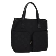 Pre-owned Canvas handbags Gucci Vintage , Black , Dames