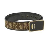 Pre-owned Leather belts Dior Vintage , Brown , Dames