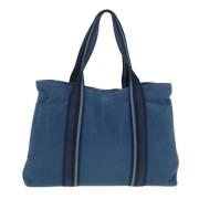 Pre-owned Canvas shoulder-bags Hermès Vintage , Blue , Dames