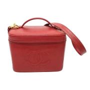 Pre-owned Leather chanel-bags Chanel Vintage , Red , Dames