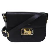 Pre-owned Leather shoulder-bags Celine Vintage , Black , Dames