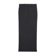 Maxi Wol Rok met Ritszakken Helmut Lang , Black , Dames