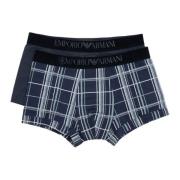 Abstract Multicolor Boxer 2-Pack Emporio Armani , Blue , Heren