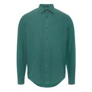 Groene Oxford Overhemd Tommy Hilfiger , Green , Heren