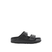 Exquisit Leren Muiltjes met Verstelbare Bandjes Birkenstock , Black , ...