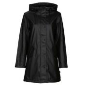 Regenjas Parka Zwart Damesmode Only , Black , Dames