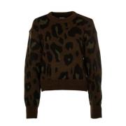 Trui met dierenprint Carhartt Wip , Brown , Dames