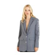 Blazer met geborduurde mouwen Alma EN Pena , Gray , Dames