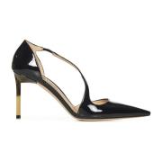 Zwarte Leren Stiletto Pumps Tom Ford , Black , Dames