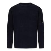 Blauwe Crew Neck Sweater Aw24 C.p. Company , Blue , Heren