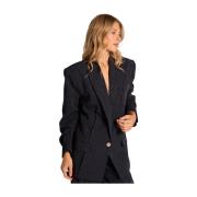 Blazer met glanzende details Alma EN Pena , Blue , Dames