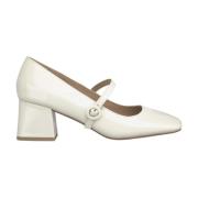 Middelhoge gespschoen Alma EN Pena , White , Dames