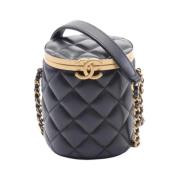 Pre-owned Leather chanel-bags Chanel Vintage , Black , Dames