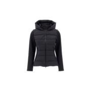 Gewatteerde Hooded Donsjas Herno , Black , Dames