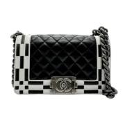 Pre-owned Leather chanel-bags Chanel Vintage , Black , Dames