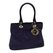 Pre-owned Canvas handbags Dior Vintage , Purple , Dames