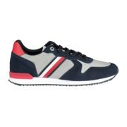 Sportieve Polyester Sneakers met Iconisch Logo Tommy Hilfiger , Blue ,...