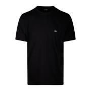 Casual Katoenen T-shirt C.p. Company , Black , Heren