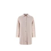 Gepaneerde Donsjas Herno , Beige , Dames