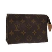 Pre-owned Canvas pouches Louis Vuitton Vintage , Brown , Dames