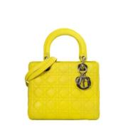 Pre-owned Leather dior-bags Dior Vintage , Yellow , Dames