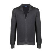 Wollen vest met rits Barba , Gray , Heren