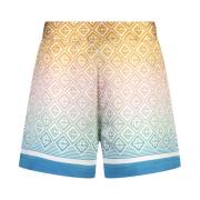 Gradient Monogram Zijden Shorts Casablanca , Multicolor , Dames