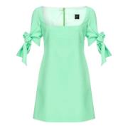 Groene bloemen mini-jurk met strik Pinko , Green , Dames