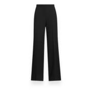 Flat Front Broek in Klassieke Stijl Polo Ralph Lauren , Black , Dames