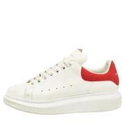 Pre-owned Leather sneakers Alexander McQueen Pre-owned , White , Heren