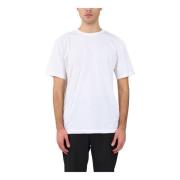 Katoenen T-shirt met Ronde Hals Mauro Grifoni , White , Heren