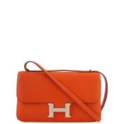 Pre-owned Canvas crossbody-bags Hermès Vintage , Red , Dames