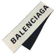 Pre-owned Wool scarves Balenciaga Vintage , White , Dames