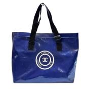 Pre-owned Fabric totes Chanel Vintage , Blue , Dames