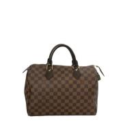 Pre-owned Canvas handbags Louis Vuitton Vintage , Brown , Dames