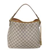 Pre-owned Canvas louis-vuitton-bags Louis Vuitton Vintage , White , Da...