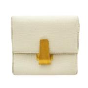 Pre-owned Leather wallets Bottega Veneta Vintage , White , Dames