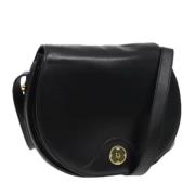 Pre-owned Leather shoulder-bags Dior Vintage , Black , Dames